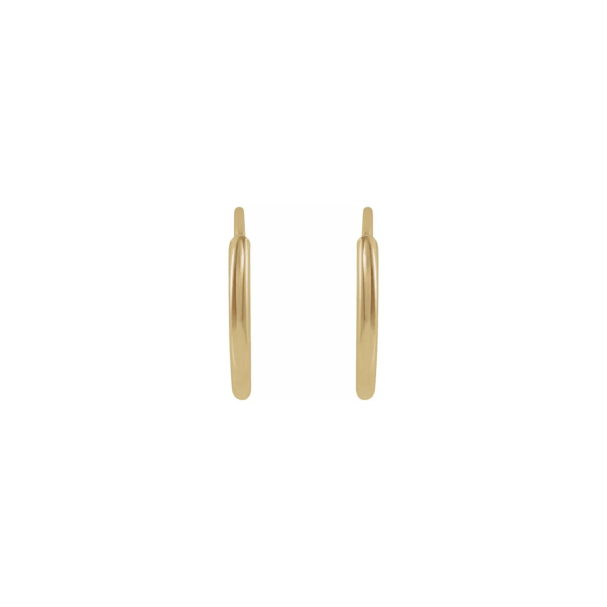 10 mm Flexible Endless Huggie Hoop Earrings (14K)