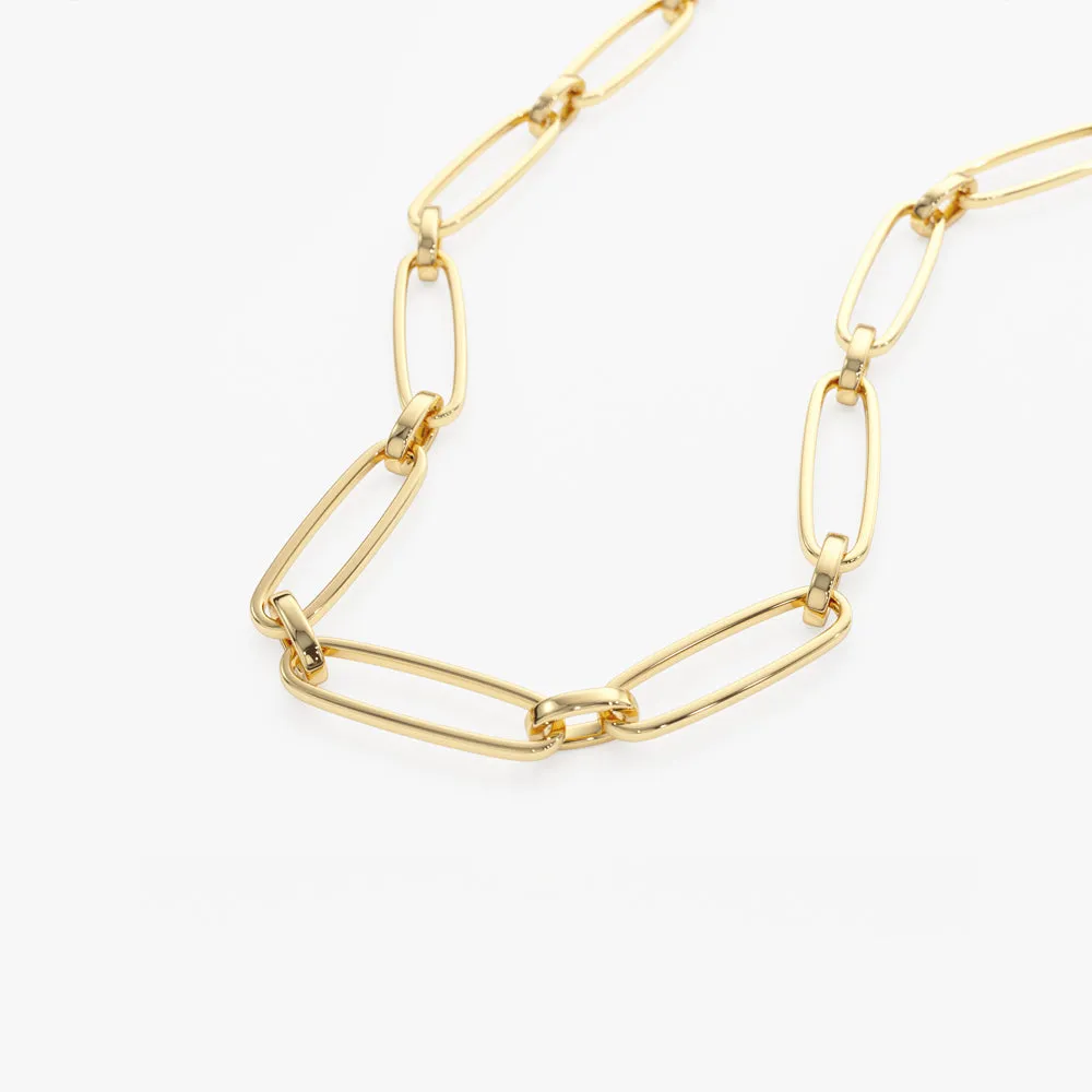 14k Oval Link Chain Necklace