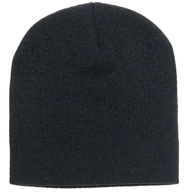 1500KC UNCUFFED BEANIE by FLEXFIT® - BLACK