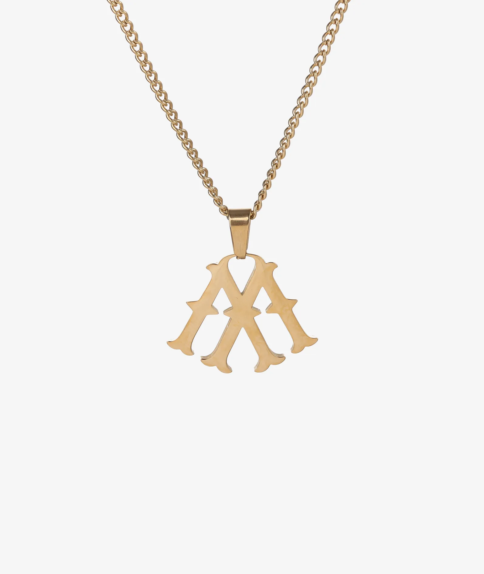 18K GOLD NECKLACE "M"