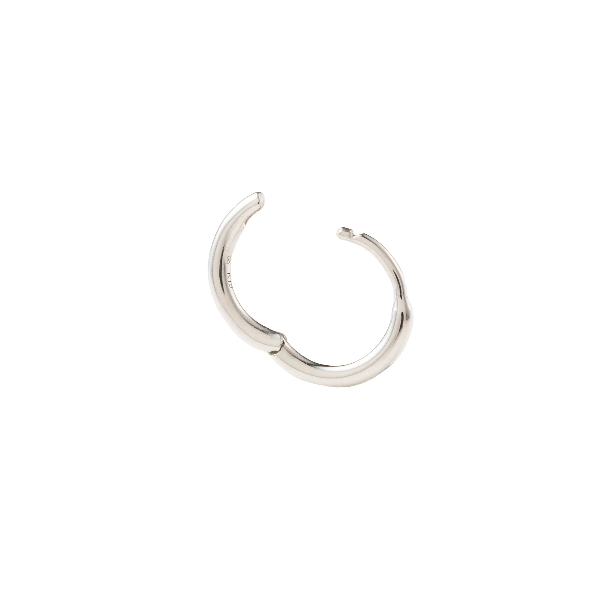 18k "Manhattan" Hoop Earring Medium size