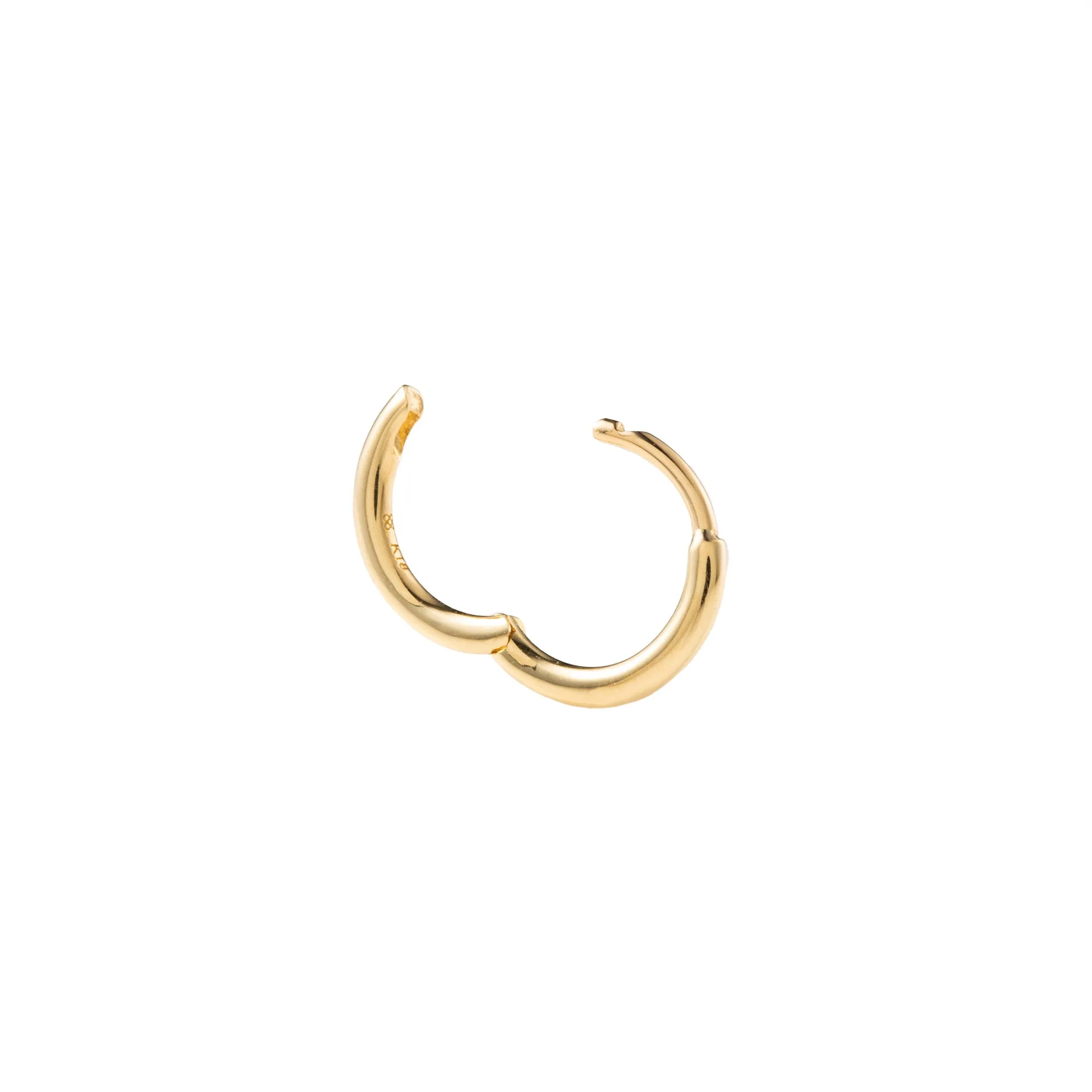 18k "Manhattan" Hoop Earring Medium size