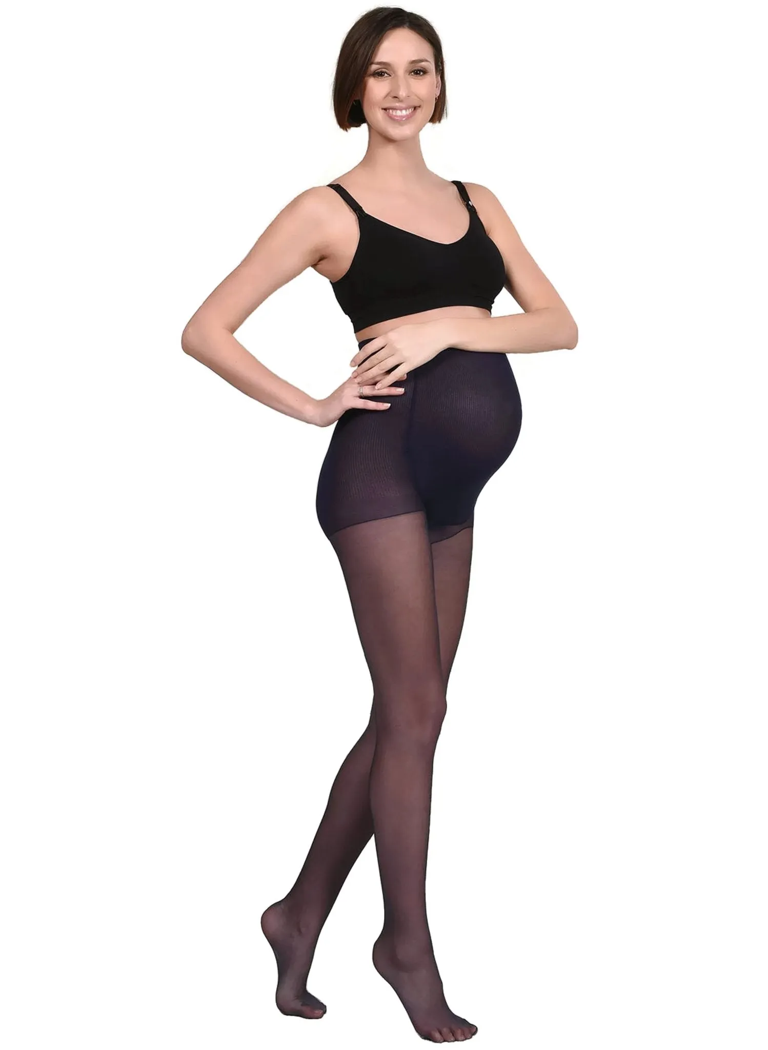 20Den Maternity Tights - Blue