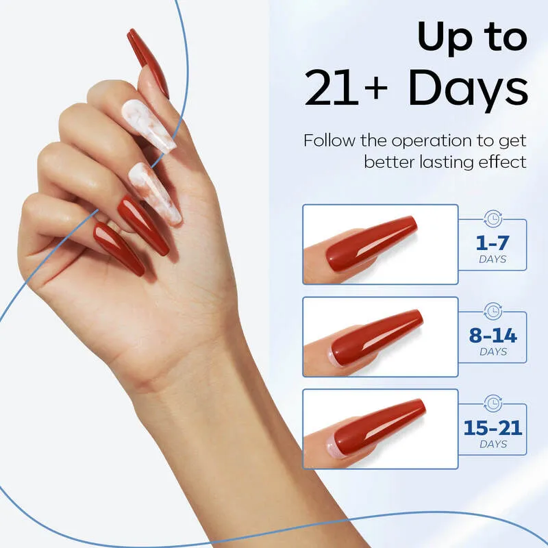 4-In-1 Nail Glue Gel & Top Coat Set 15ml