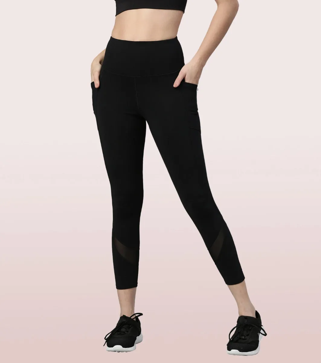 Active Cottony Legging| Feels Like Cotton Dry Fit High Waist 7/8th Length Legging