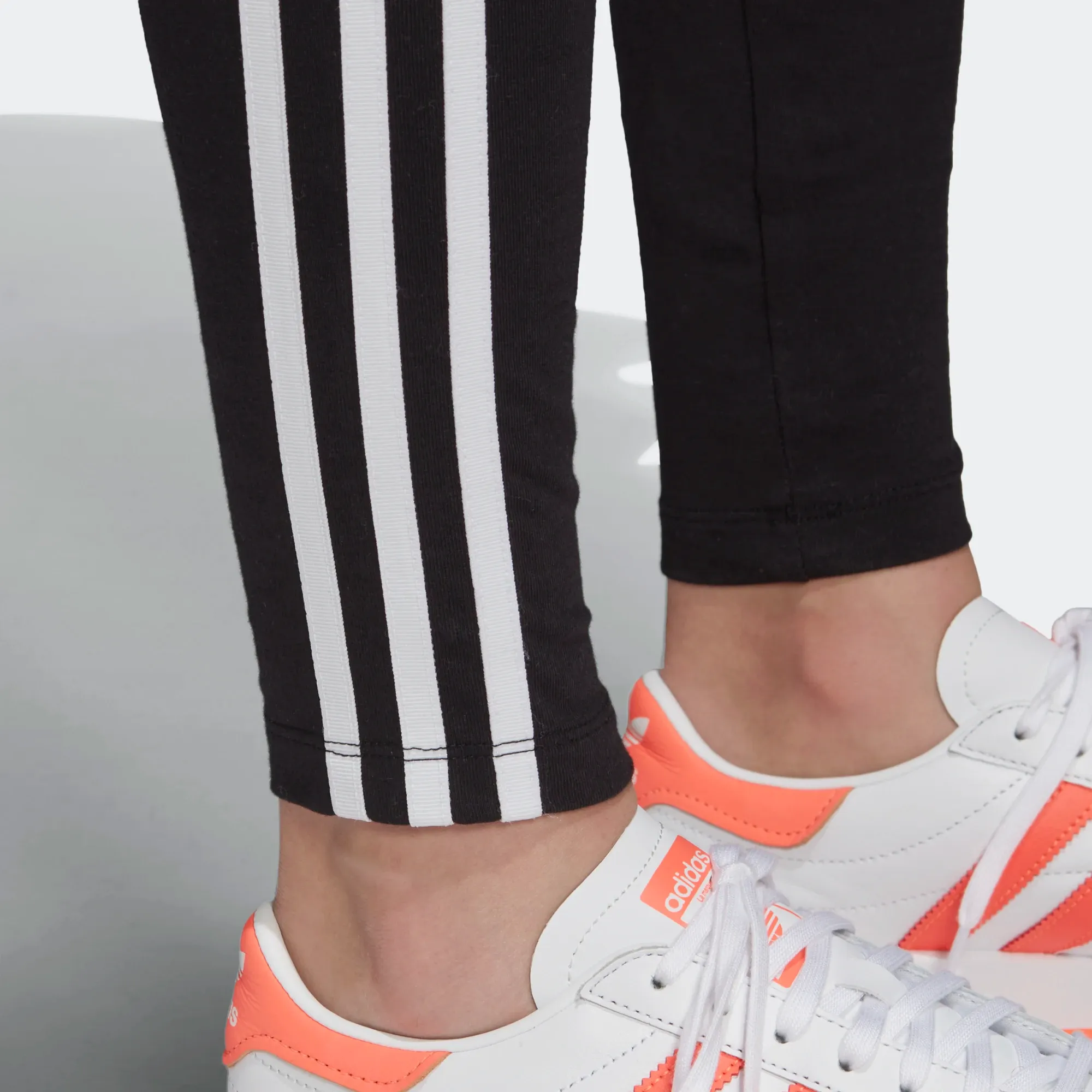 Adidas Women's Adicolor 3 Stripes Leggings - Black / White