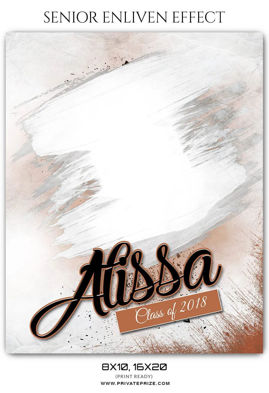 Alissa - Senior Enliven Effects Photoshop Template