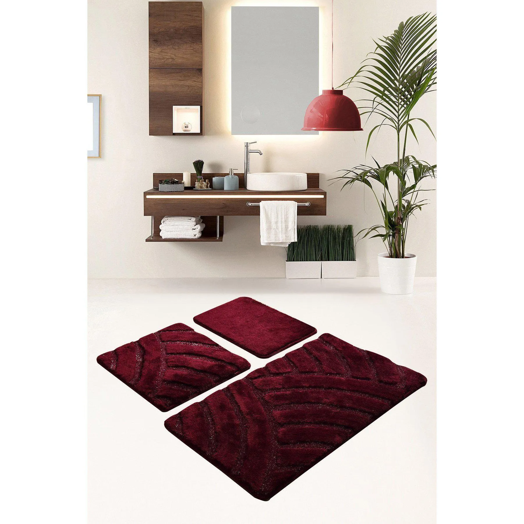 Alya - Cherry  Bath Mat