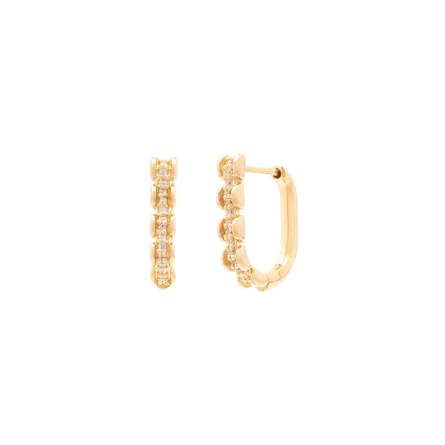 Aman Hoops | Diamond & 10K Gold