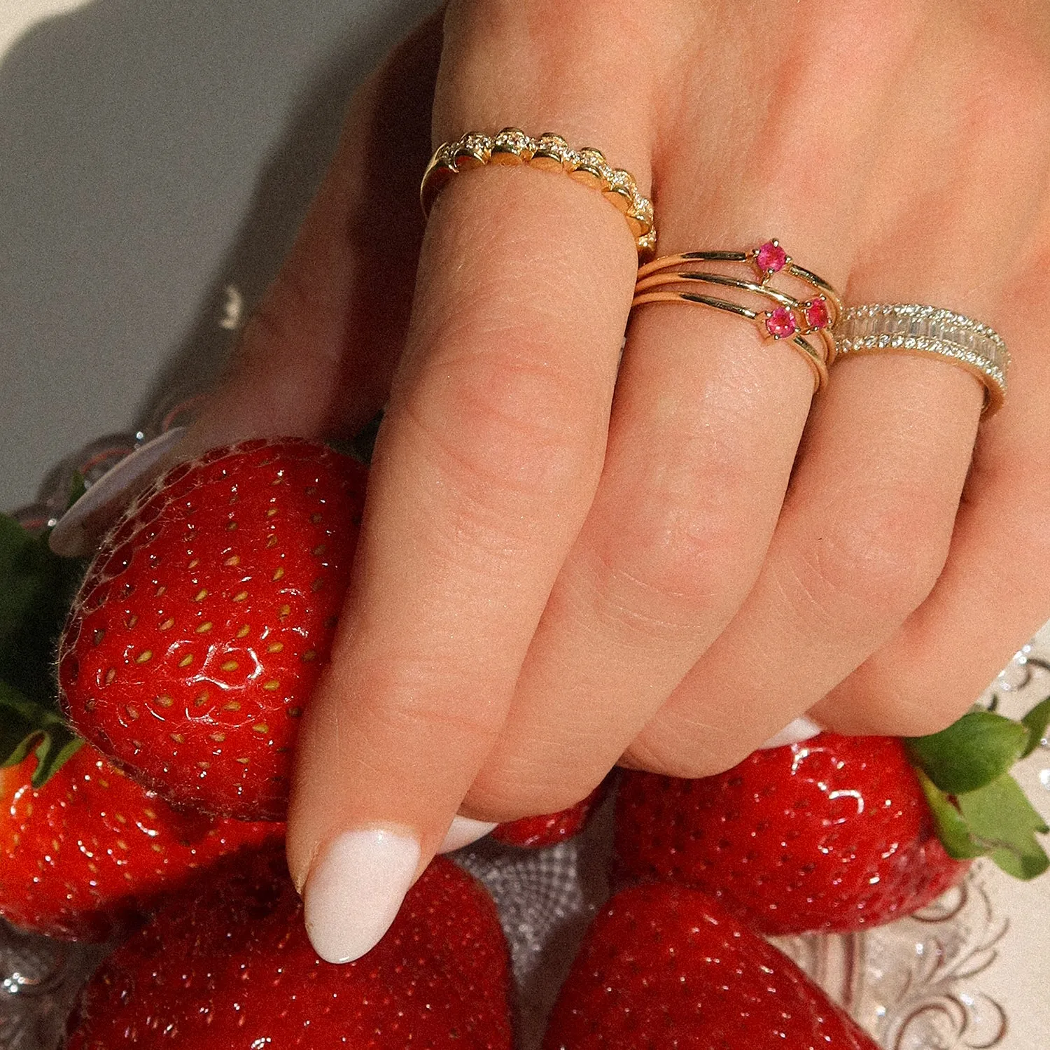 Aman Ring | Gold & CZ
