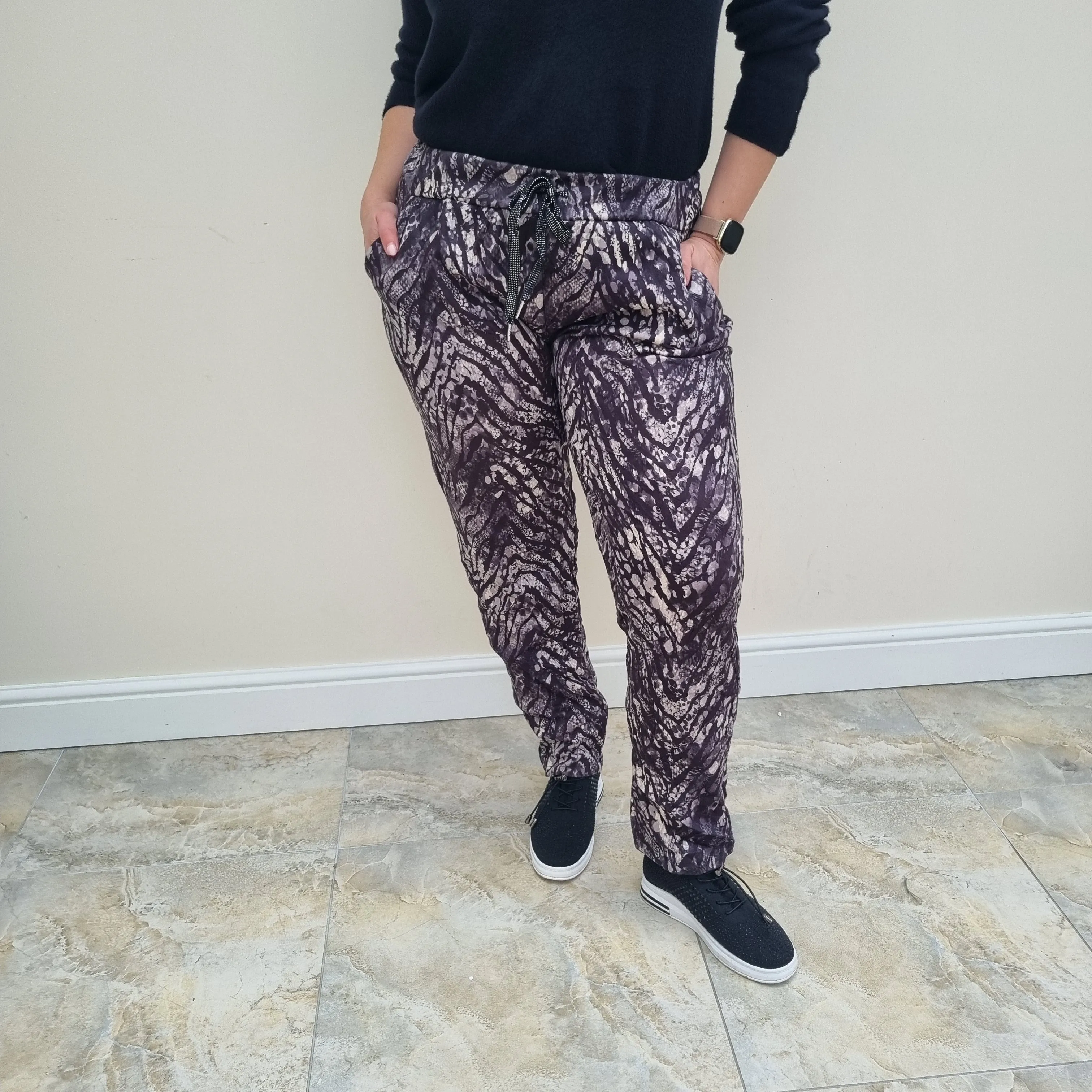 Animal print magic trousers