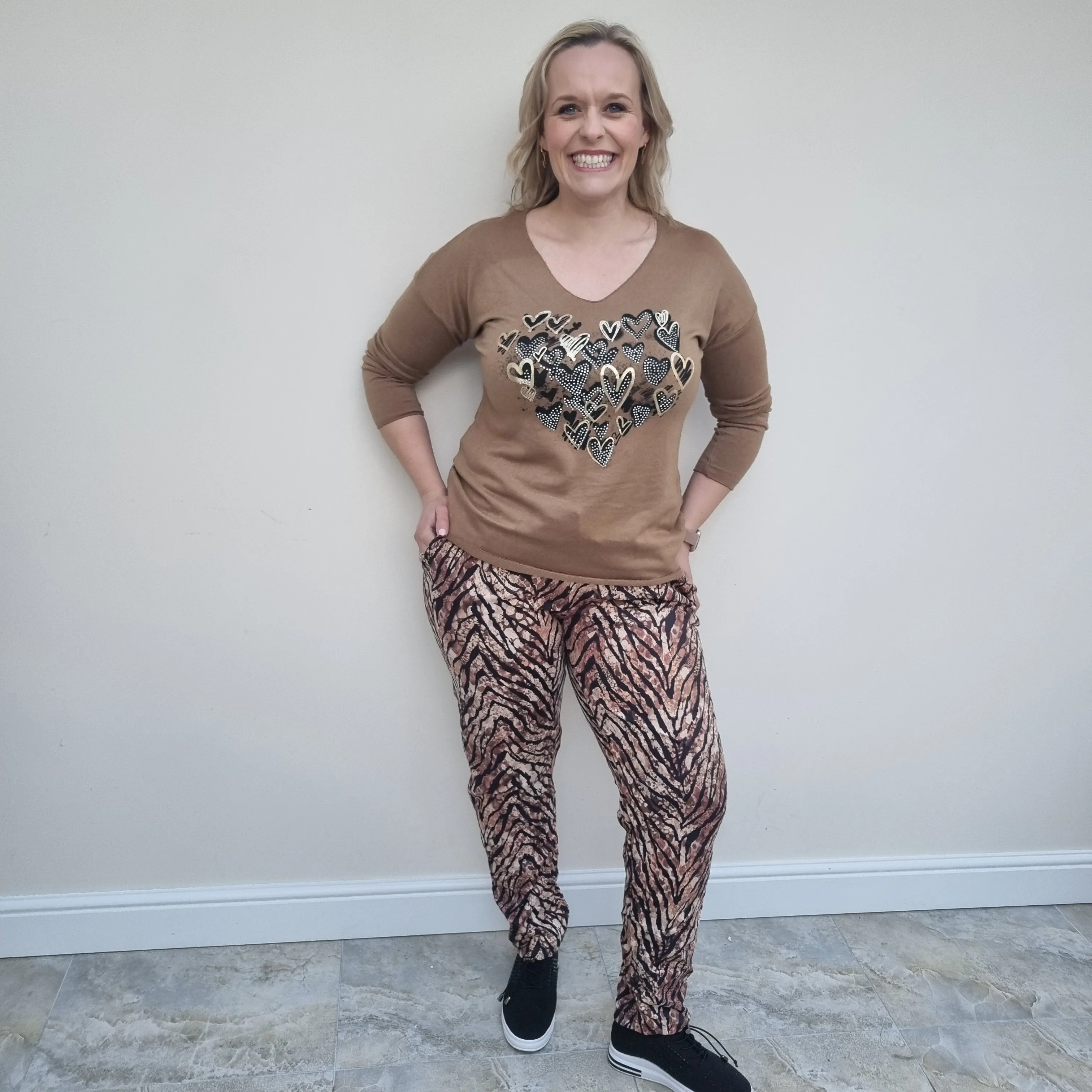 Animal print magic trousers