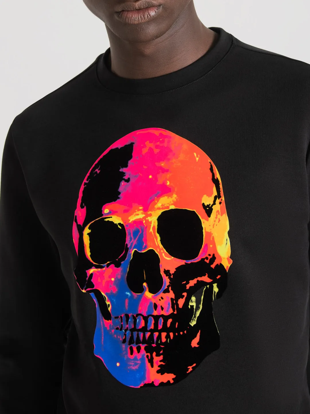 Antony Morato Men Printed Round Neck Full Sleeves Sweatshirt