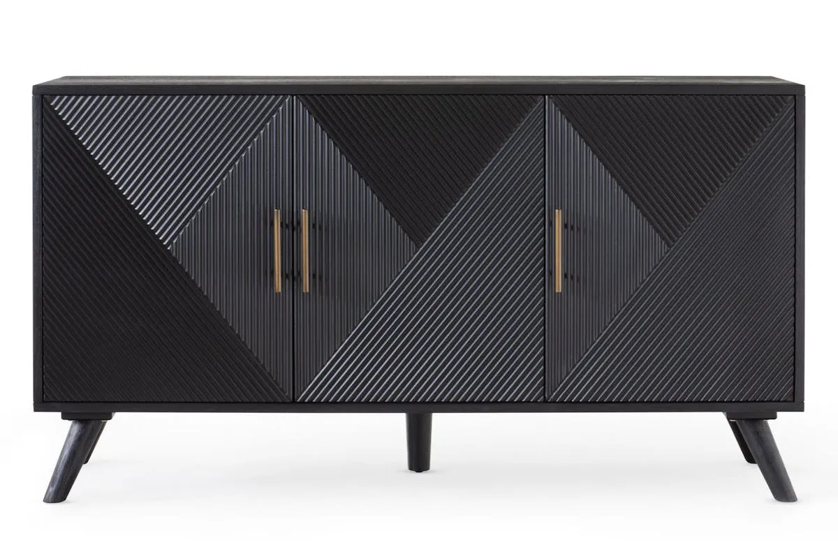 Ayda 3 Door Sideboard | Black