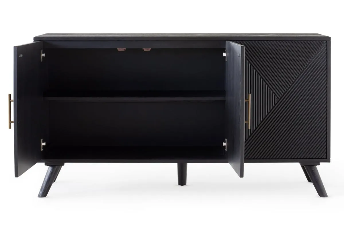 Ayda 3 Door Sideboard | Black