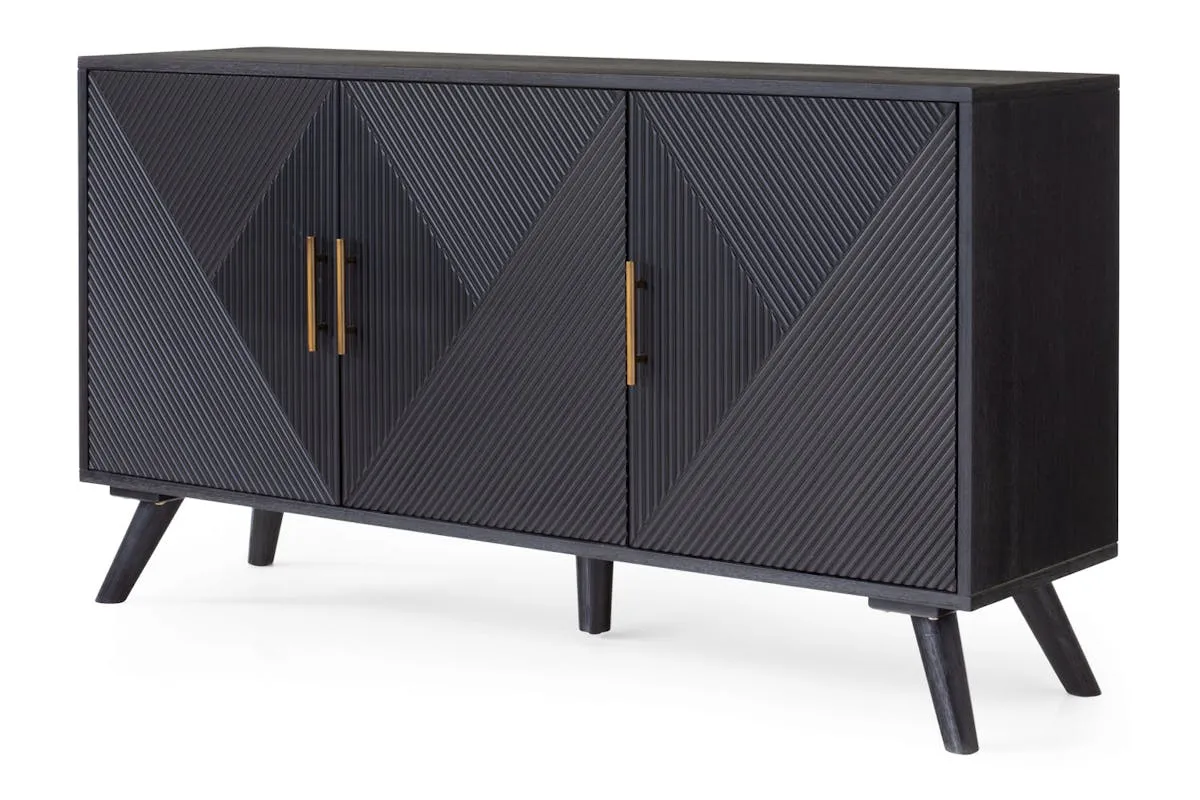 Ayda 3 Door Sideboard | Black