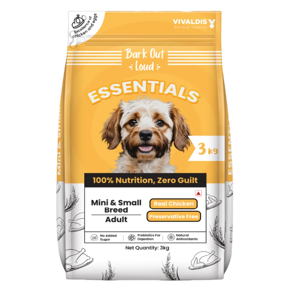 Bark Out Loud Essentials Real Chicken Mini and Small Breed Adult Dog Dry Food