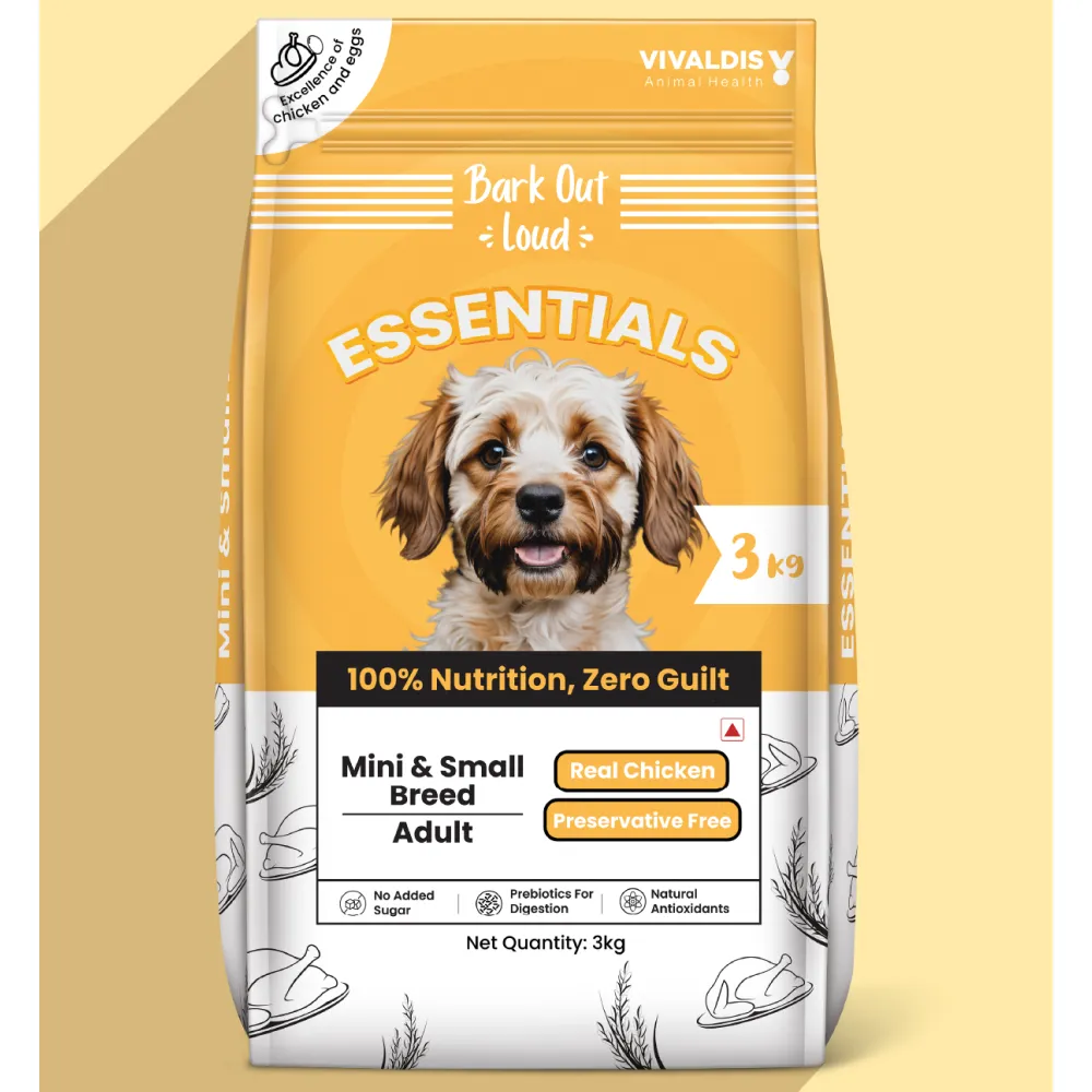 Bark Out Loud Essentials Real Chicken Mini and Small Breed Adult Dog Dry Food