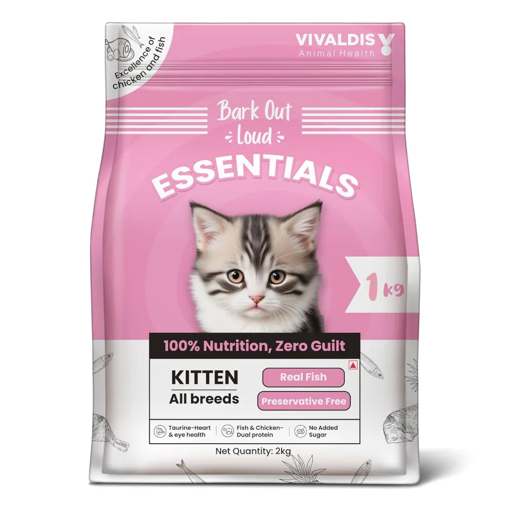 Bark Out Loud Essentials Real Fish Kitten Dry Food