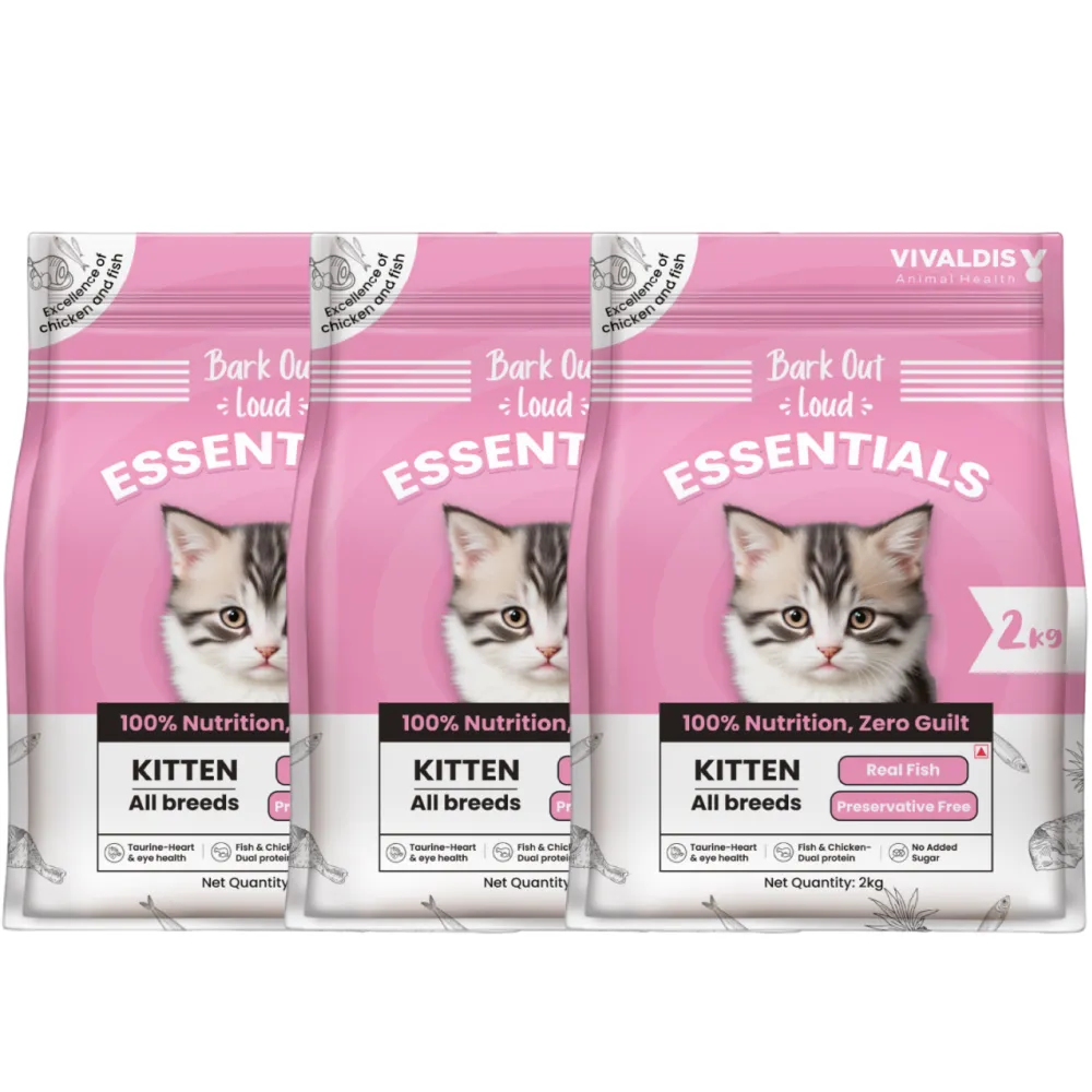 Bark Out Loud Essentials Real Fish Kitten Dry Food