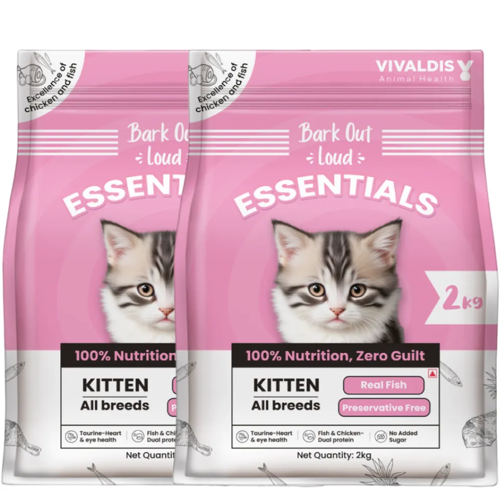 Bark Out Loud Essentials Real Fish Kitten Dry Food