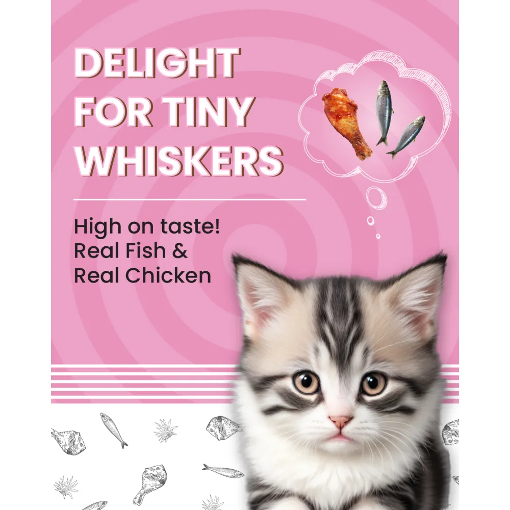 Bark Out Loud Essentials Real Fish Kitten Dry Food