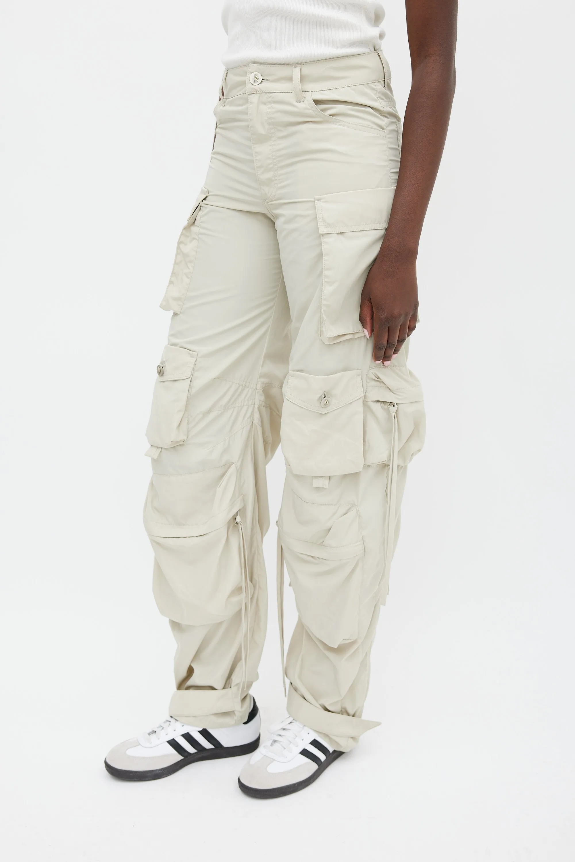 Beige Fern Cargo Pant