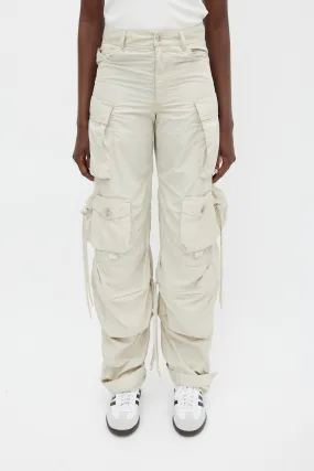 Beige Fern Cargo Pant