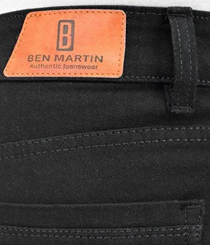 Ben Martin Men'S Denim Jeans (Bmw7-D-27-Black_34-01_Black_34)