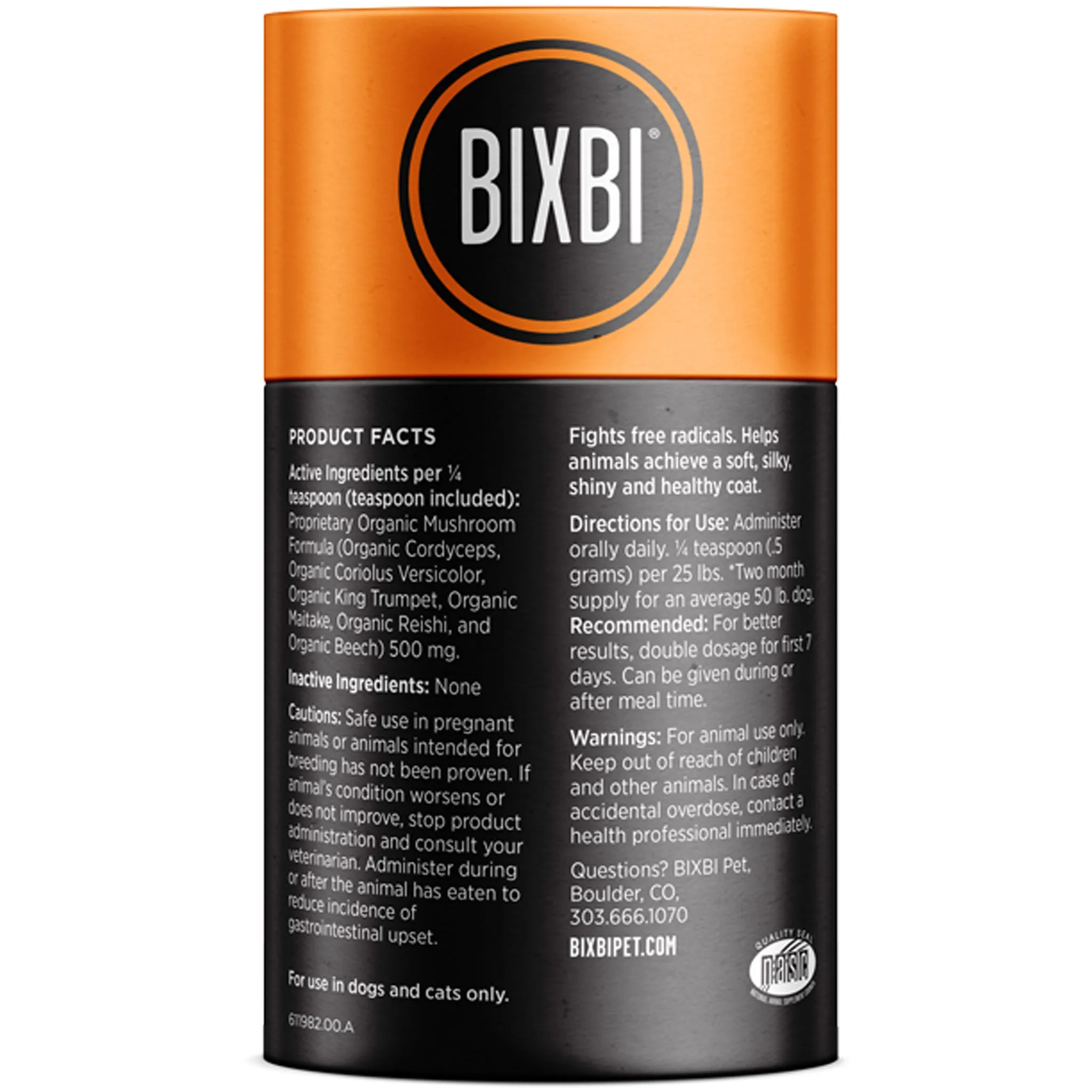 Bixbi Skin & Coat Supplement for Dogs and Cats