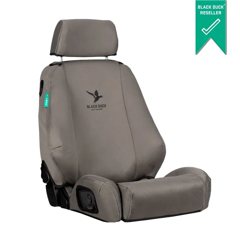 Black Duck Denim Grey Console & Seat Covers Suits Ford Everest 7/2015-5/2022