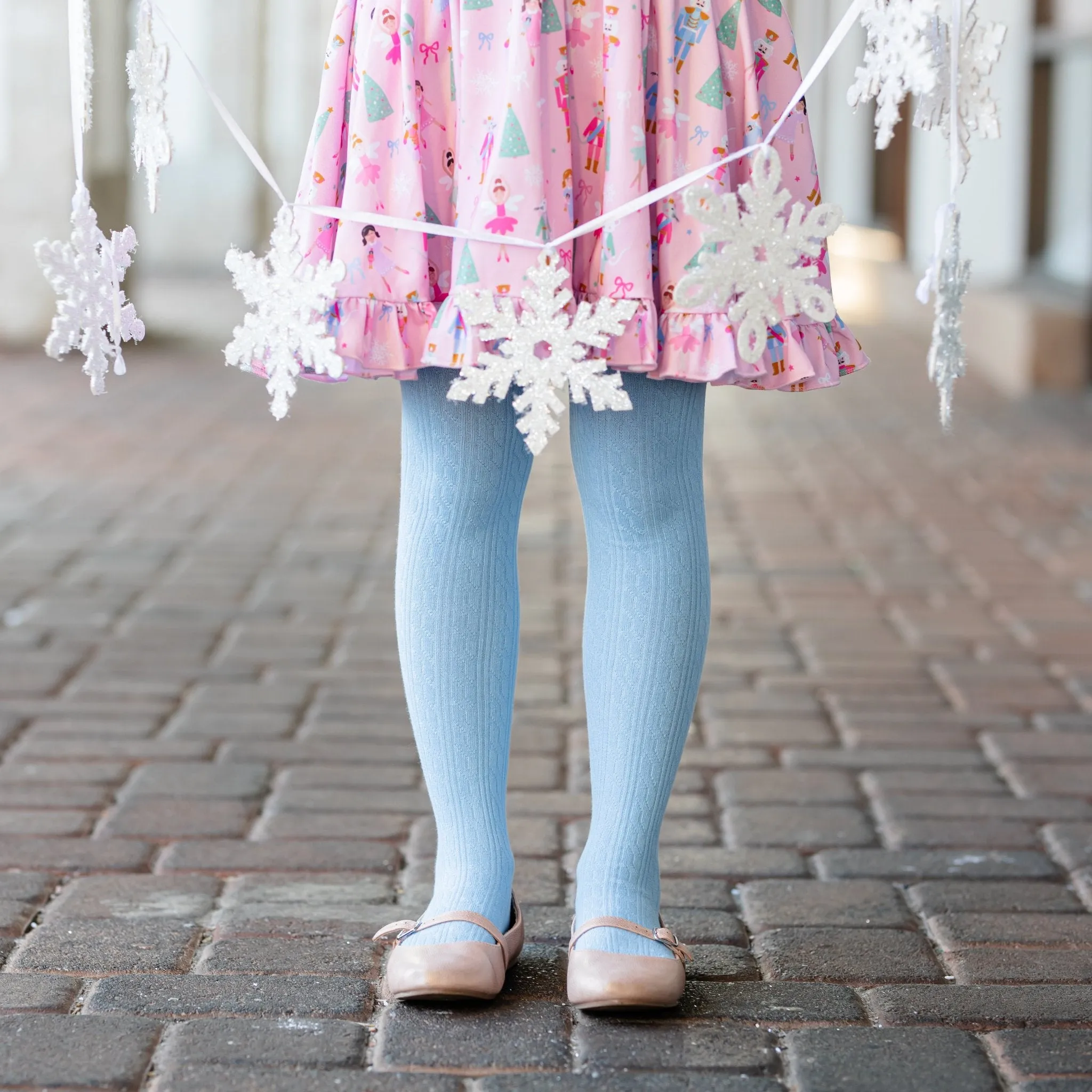 Bluebell Cable Knit Tights