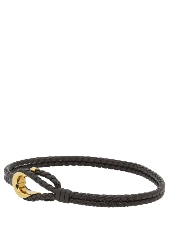 Bottega Veneta   Coaxial double tubular leather belt 