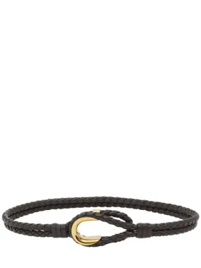 Bottega Veneta   Coaxial double tubular leather belt 