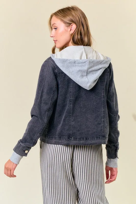 Bridget Hooded Denim Jacket