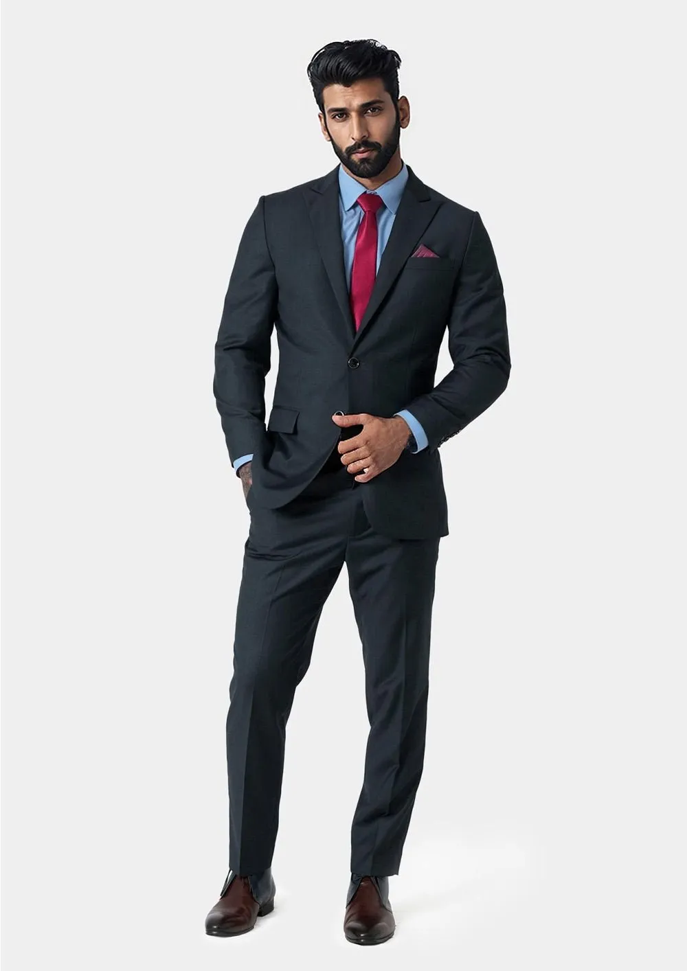 Bryant Dark Charcoal Suit