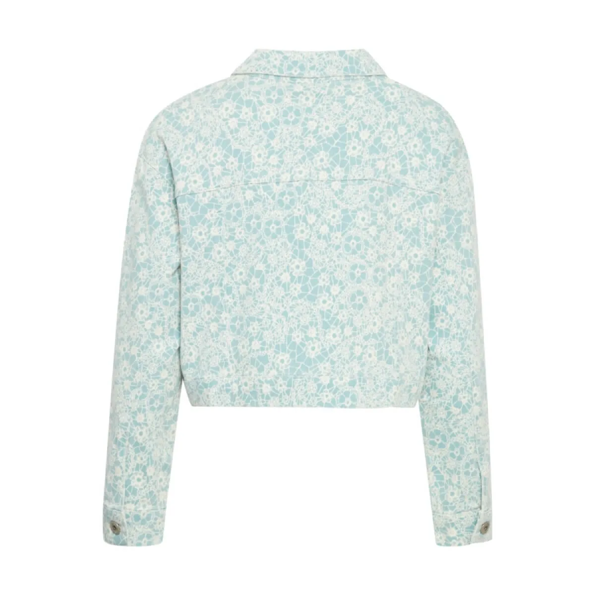 Callies Flower Print Denim Jacket