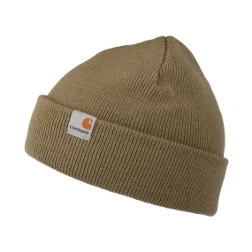 Carhartt WIP Hats Stratus Short Watch Beanie Hat - Light Brown