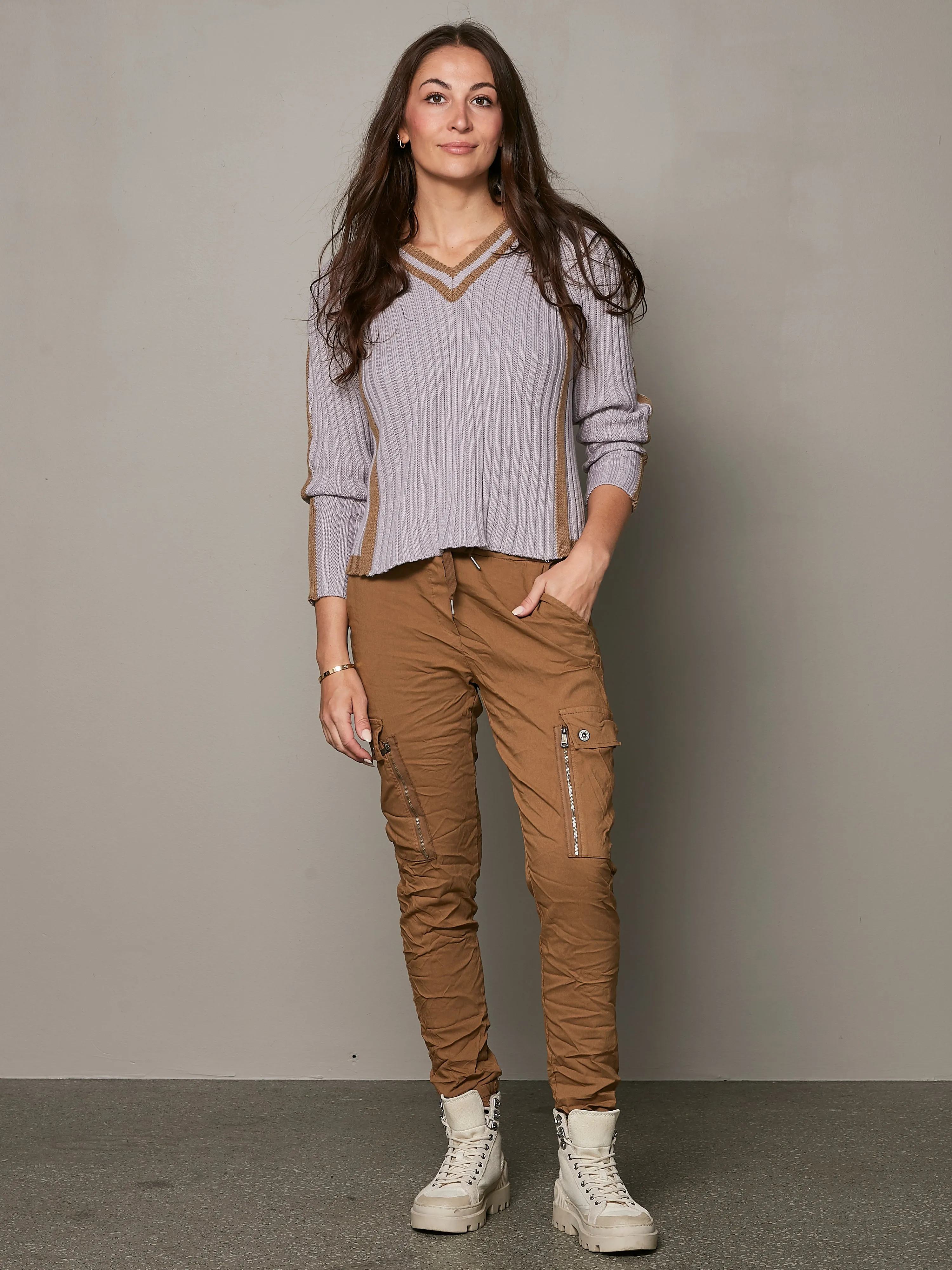 CARMEN cargo trousers - Sand