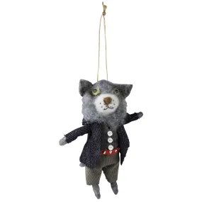 Cat in Coat Felt Ornament