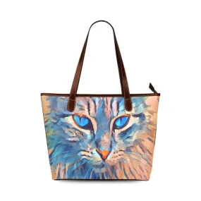 Cat Themed Shoulder Tote Bag