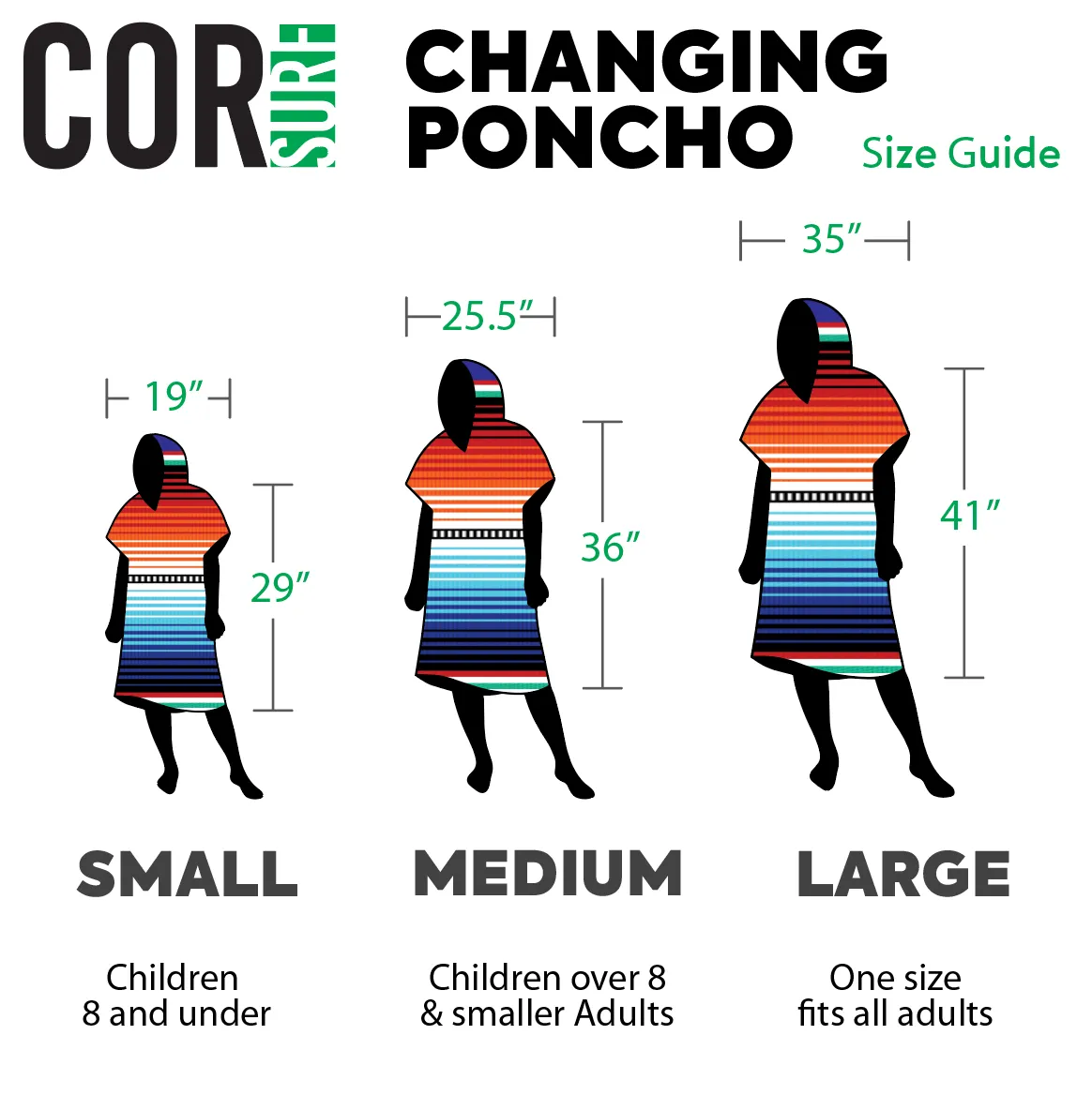 Changing Towel Poncho (Kona) Medium Size