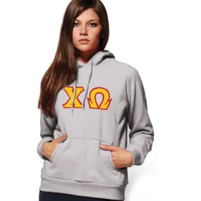 Chi Omega Hooded Sweatshirt - G185 - TWILL