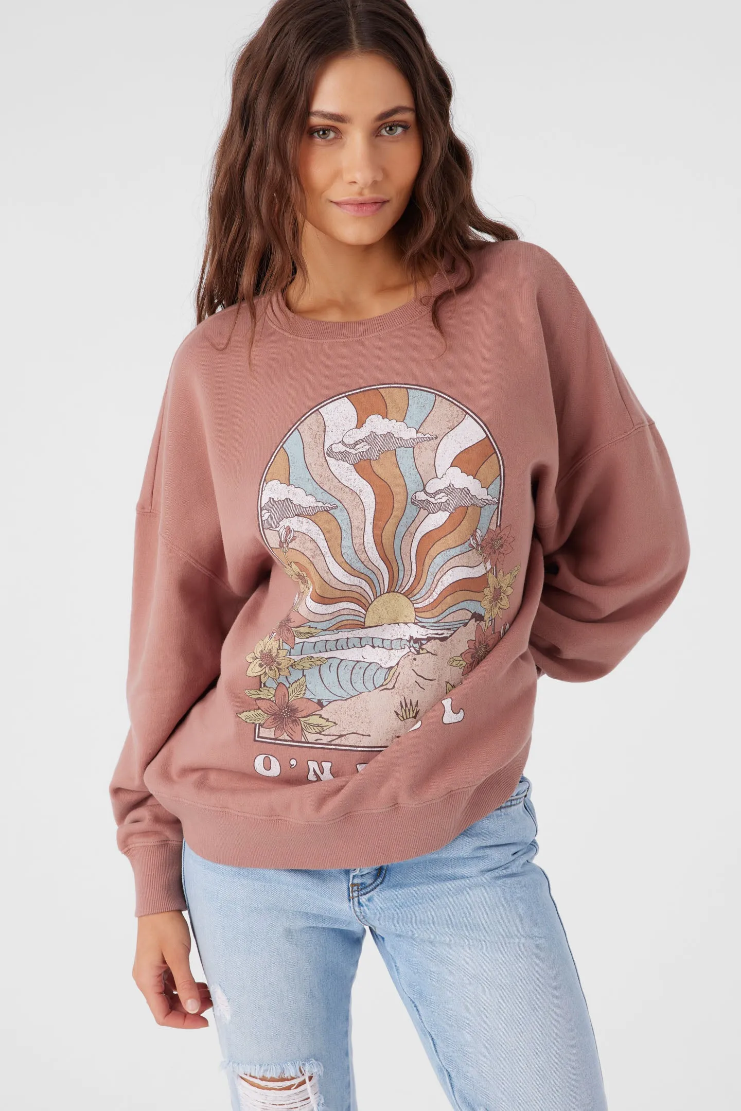 CHOICE CREW NECK OVERSIZED-FIT FLEECE PULLOVER