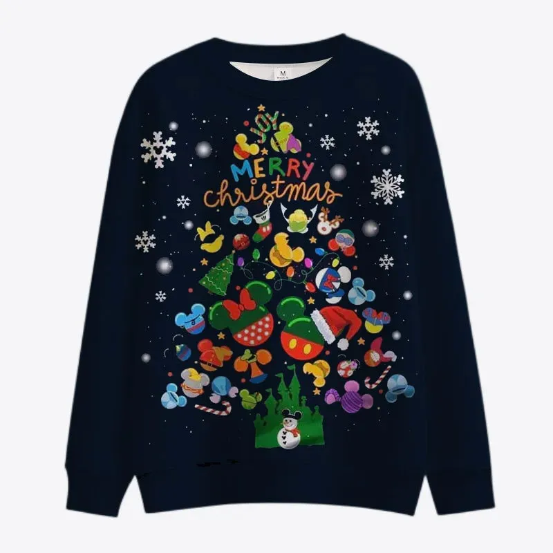 Christmas Themed Crew Collar Sweatshirt