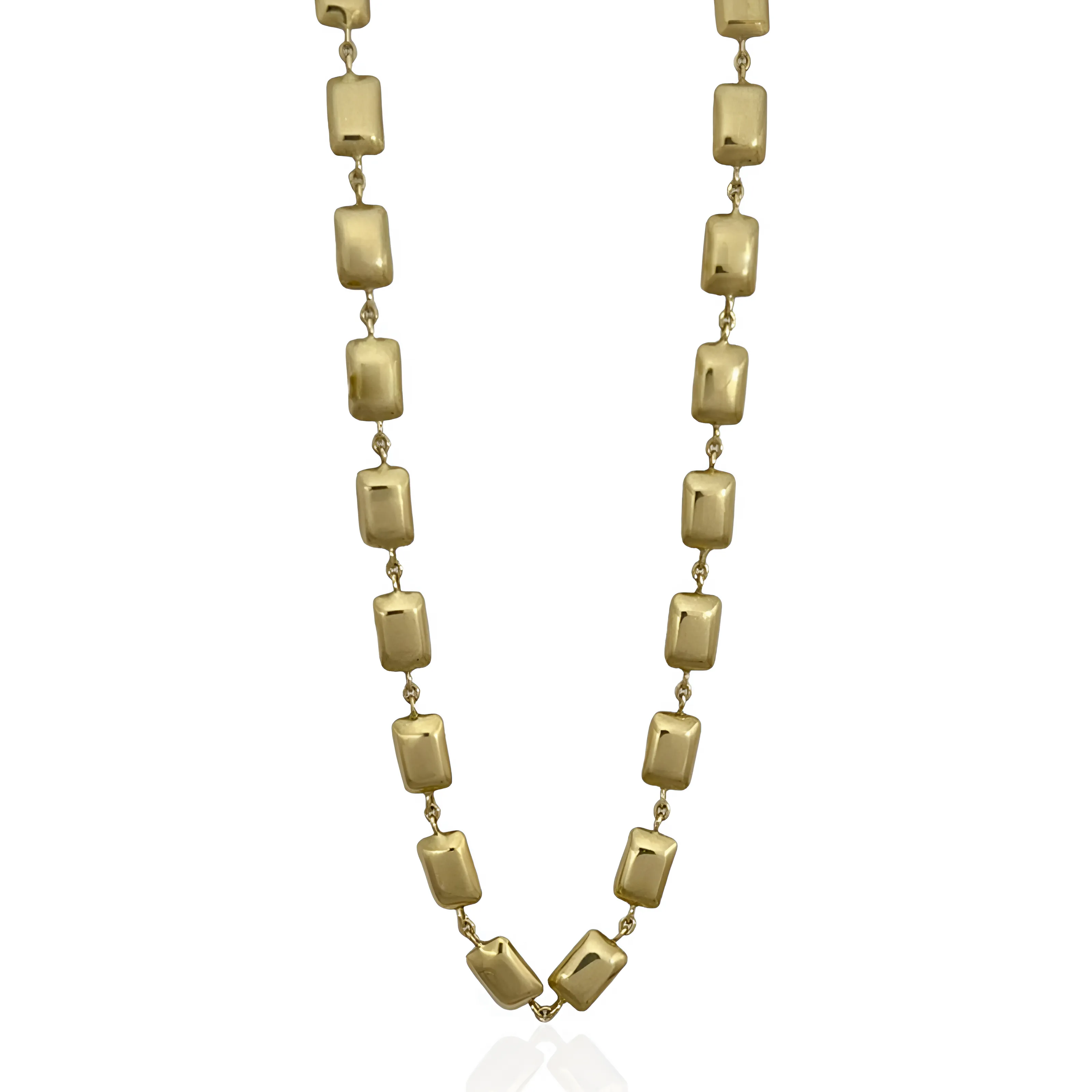 Chunky Chicklet Box Chain Necklace