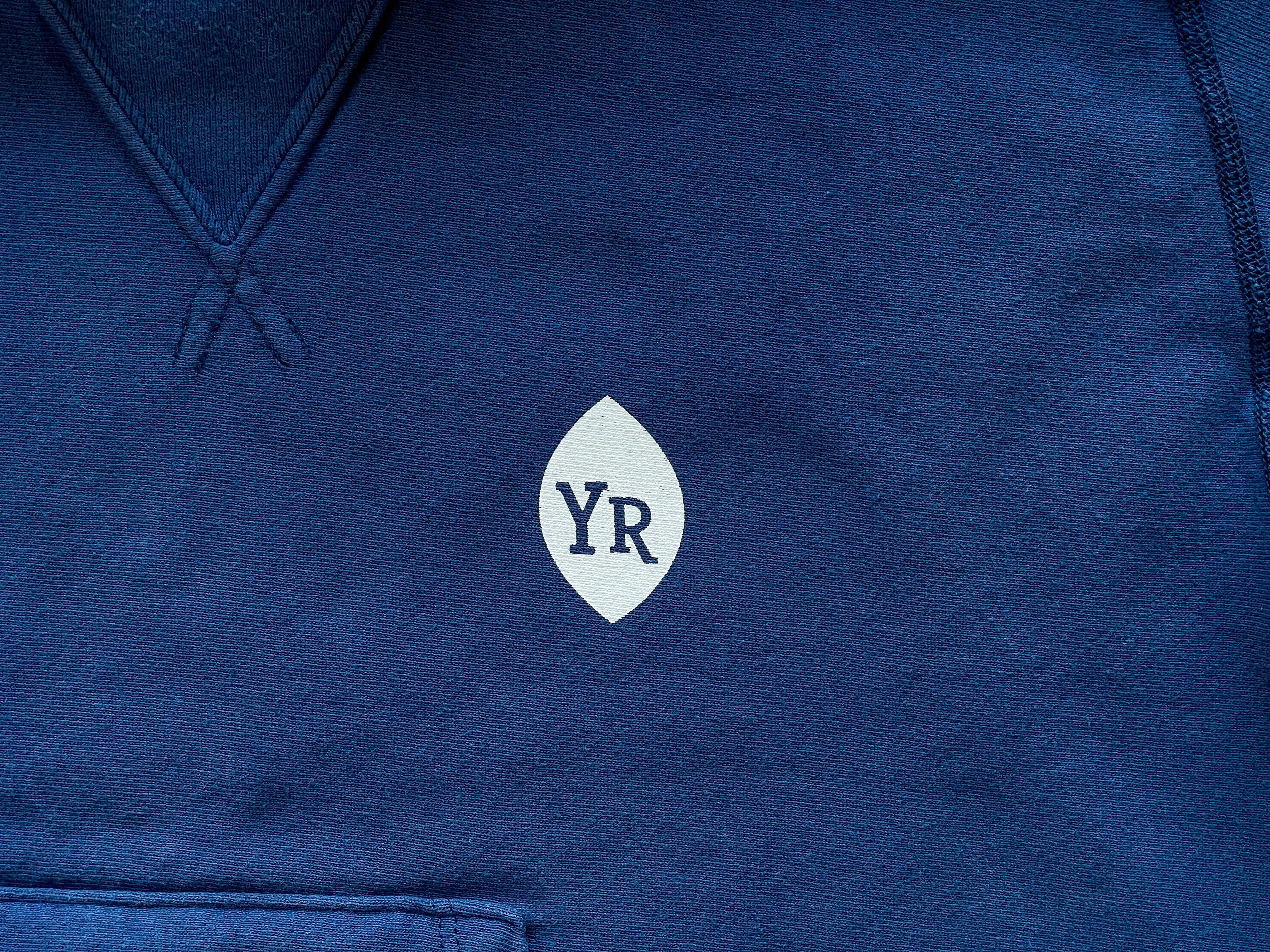 Classic Box Pull-over Hooded Sweatshirt (Navy)