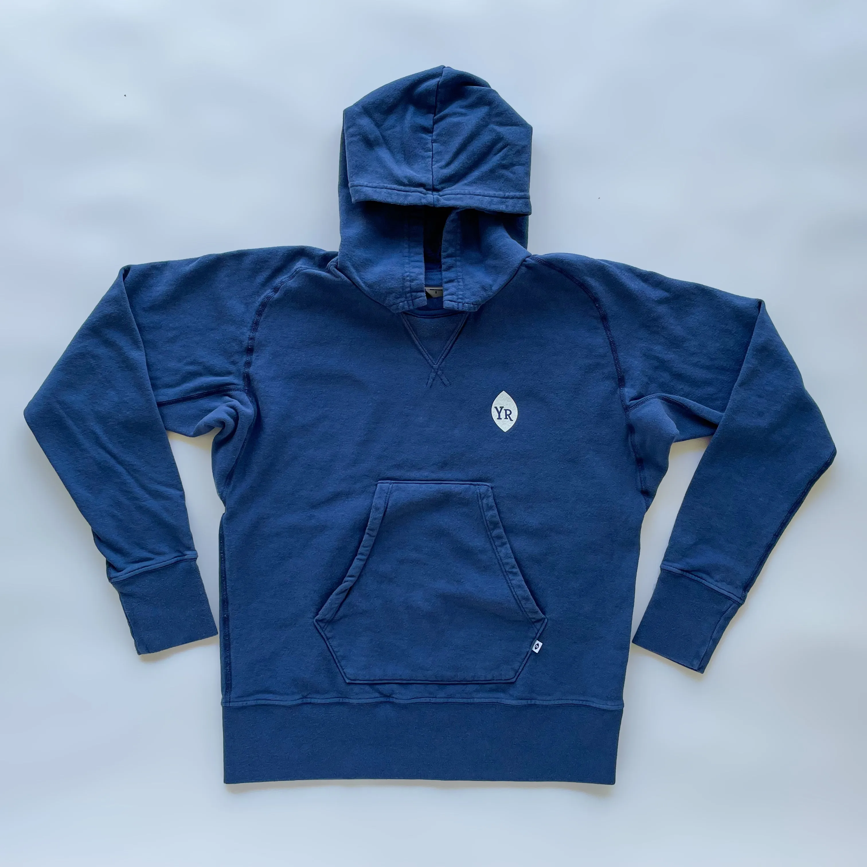 Classic Box Pull-over Hooded Sweatshirt (Navy)