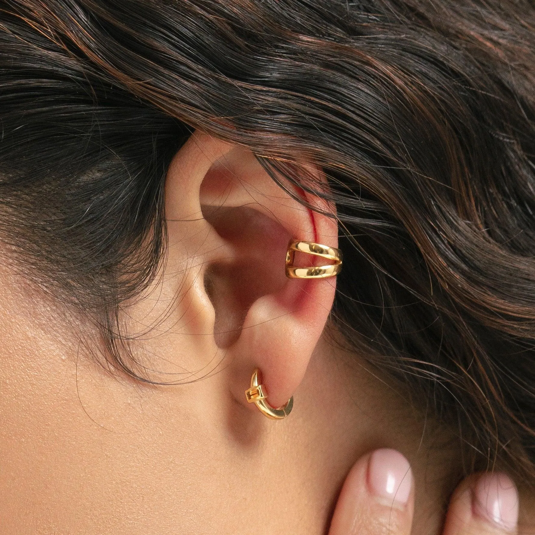 Classic Double Banded Ear Cuff