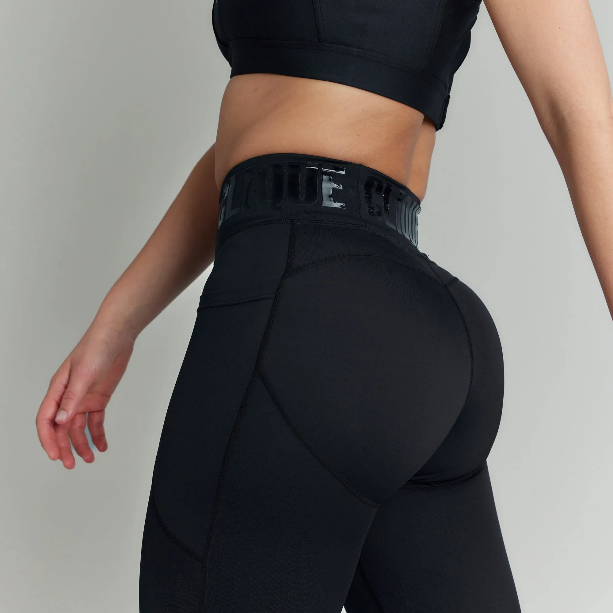 CLQ Tall Power Compression Tights - Stealth